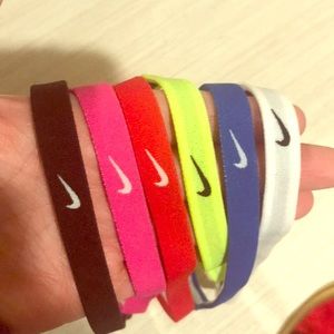 Set of 6 Nike headbands